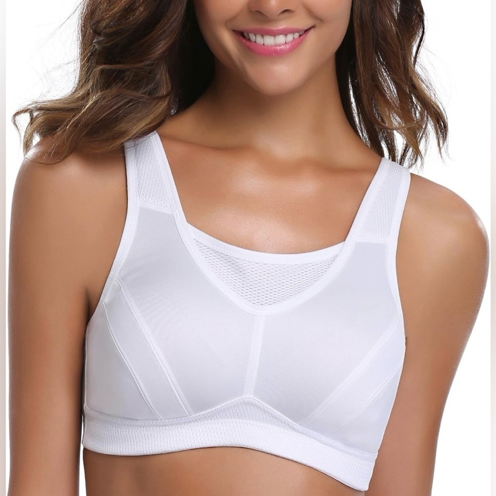 Wingslove High Impact Sports Bras for Women Plus Size Non Padded Wirefree Bra